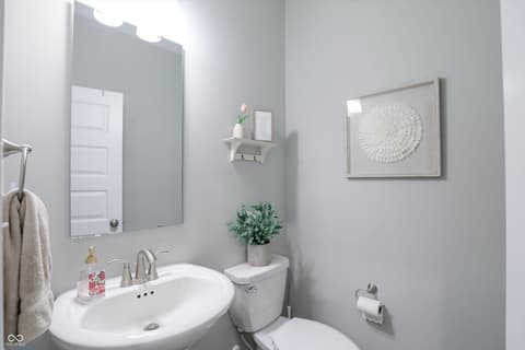 Bathroom at 17462 Cavalcade Circle, Noblesville, IN — Bright, updated bathroom with modern fixtures and finishes.