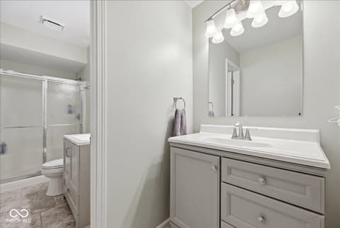 Primary bathroom at 416 Macy Way, Greenwood, IN