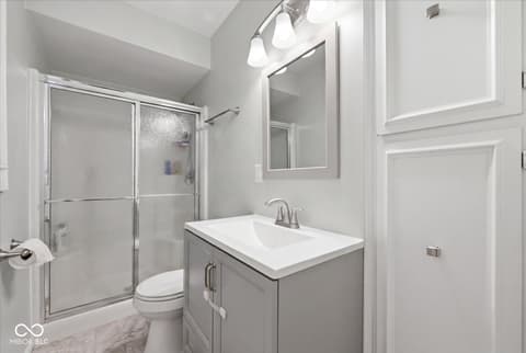 Primary bathroom at 416 Macy Way, Greenwood, IN