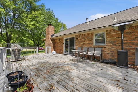 Outdoor living area at 416 Macy Way, Greenwood, IN