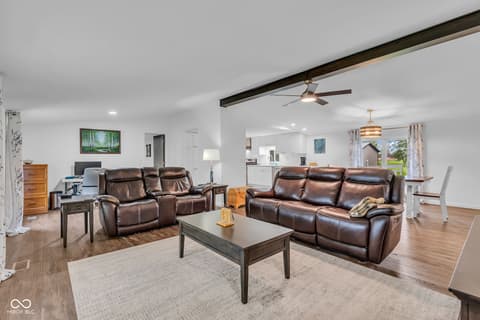 Living room at 4315 W US HIGHWAY 136, Crawfordsville, IN