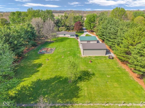 Aerial view at 4315 W US HIGHWAY 136, Crawfordsville, IN