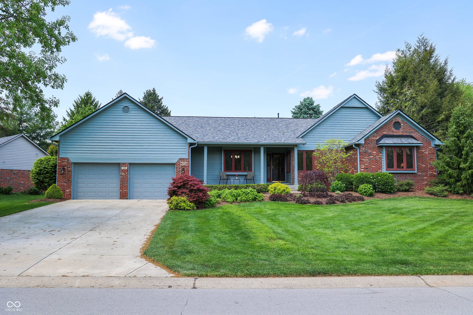 Front exterior at 298 Lake Drive, Greenwood, IN