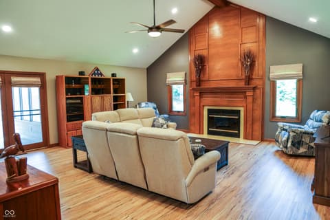 Living room at 298 Lake Drive, Greenwood, IN