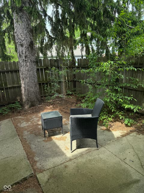 Outdoor living area at 3654 N Newgate Lane, Indianapolis, IN