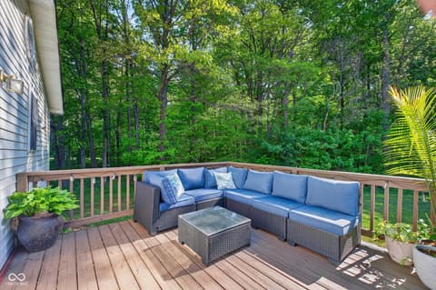 Outdoor living area at 7295 Beech Grove Road, Martinsville, IN