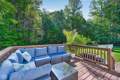 Outdoor living area at 7295 Beech Grove Road, Martinsville, IN