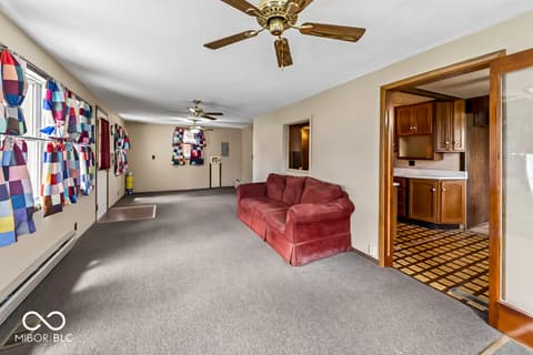 Living room at 305 St Clair Street, Mooresville, IN