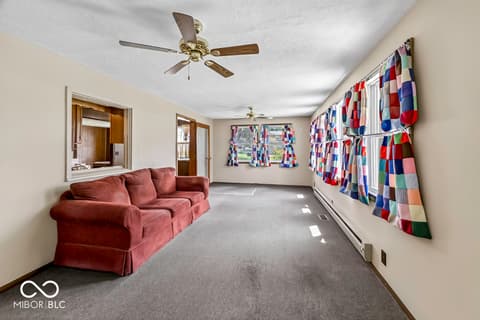 Living room at 305 St Clair Street, Mooresville, IN