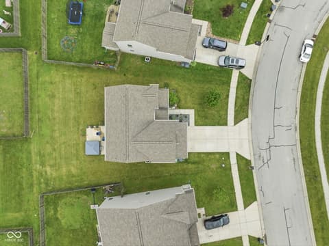 Aerial view at 832 Snowberry Run, Greenwood, IN
