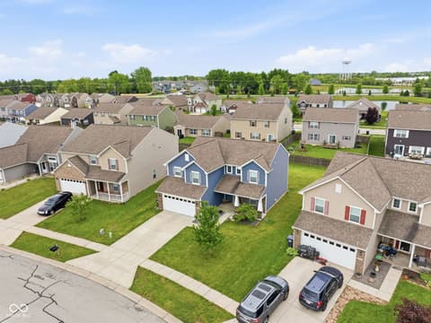 Aerial view at 832 Snowberry Run, Greenwood, IN