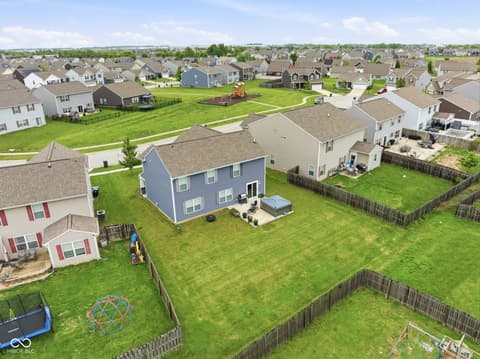 Aerial view at 832 Snowberry Run, Greenwood, IN