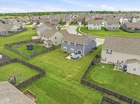 Aerial view at 832 Snowberry Run, Greenwood, IN