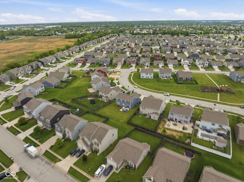 Aerial view at 832 Snowberry Run, Greenwood, IN
