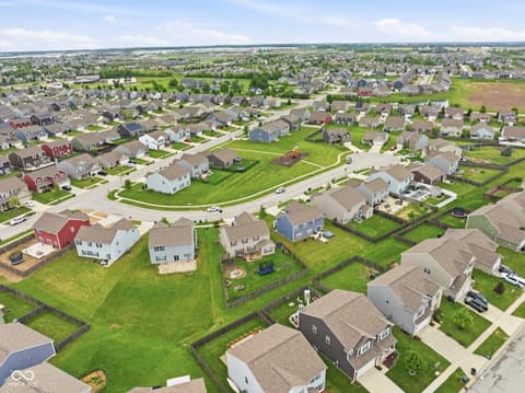 Aerial view at 832 Snowberry Run, Greenwood, IN