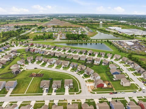 Aerial view at 832 Snowberry Run, Greenwood, IN