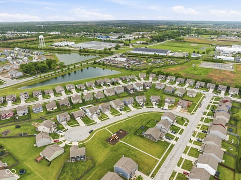 Aerial view at 832 Snowberry Run, Greenwood, IN