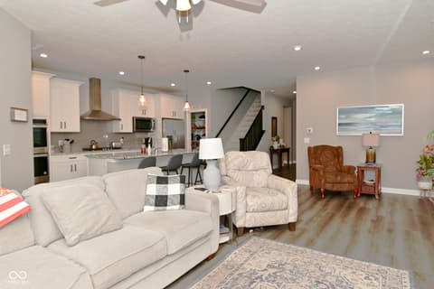 Living room at 1418 Hideaway Circle, Brownsburg, IN
