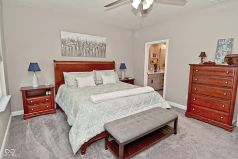 Bedroom at 1418 Hideaway Circle, Brownsburg, IN