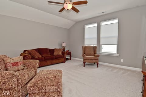 Living room at 1418 Hideaway Circle, Brownsburg, IN