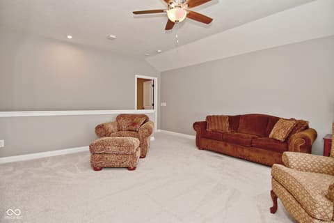 Living room at 1418 Hideaway Circle, Brownsburg, IN