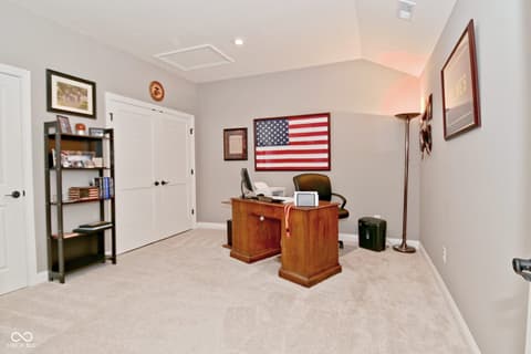Home office at 1418 Hideaway Circle, Brownsburg, IN