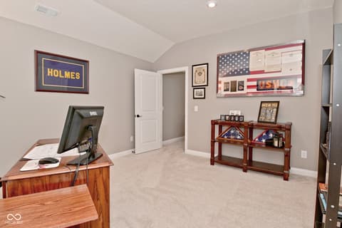 Home office at 1418 Hideaway Circle, Brownsburg, IN