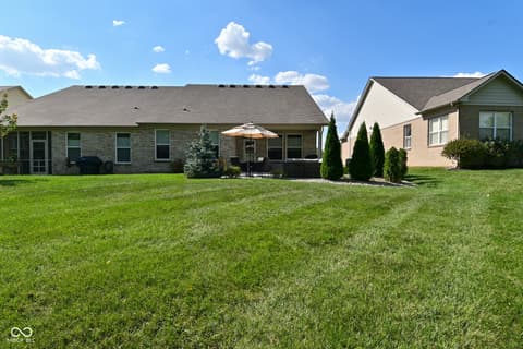 Backyard at 1418 Hideaway Circle, Brownsburg, IN