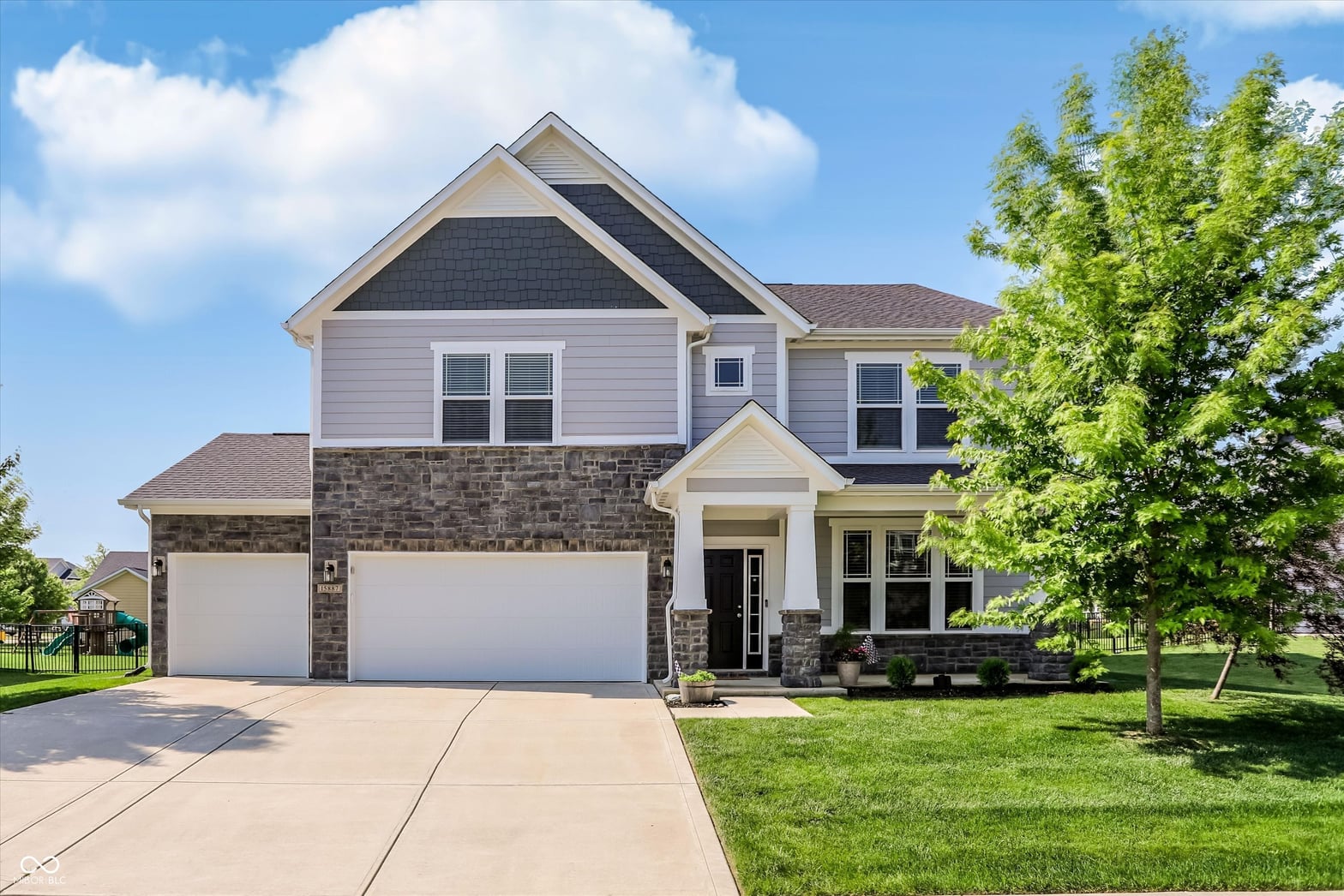 Front exterior at 15887 W Rail Drive, Westfield, IN