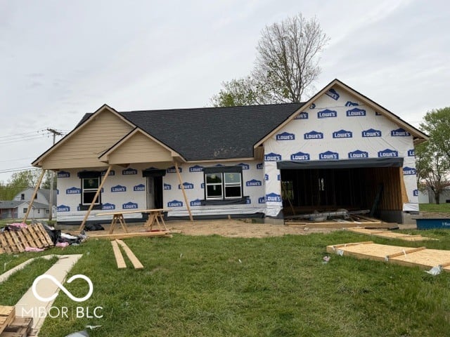 Front exterior at 1606 Sutton Street, Alexandria, IN