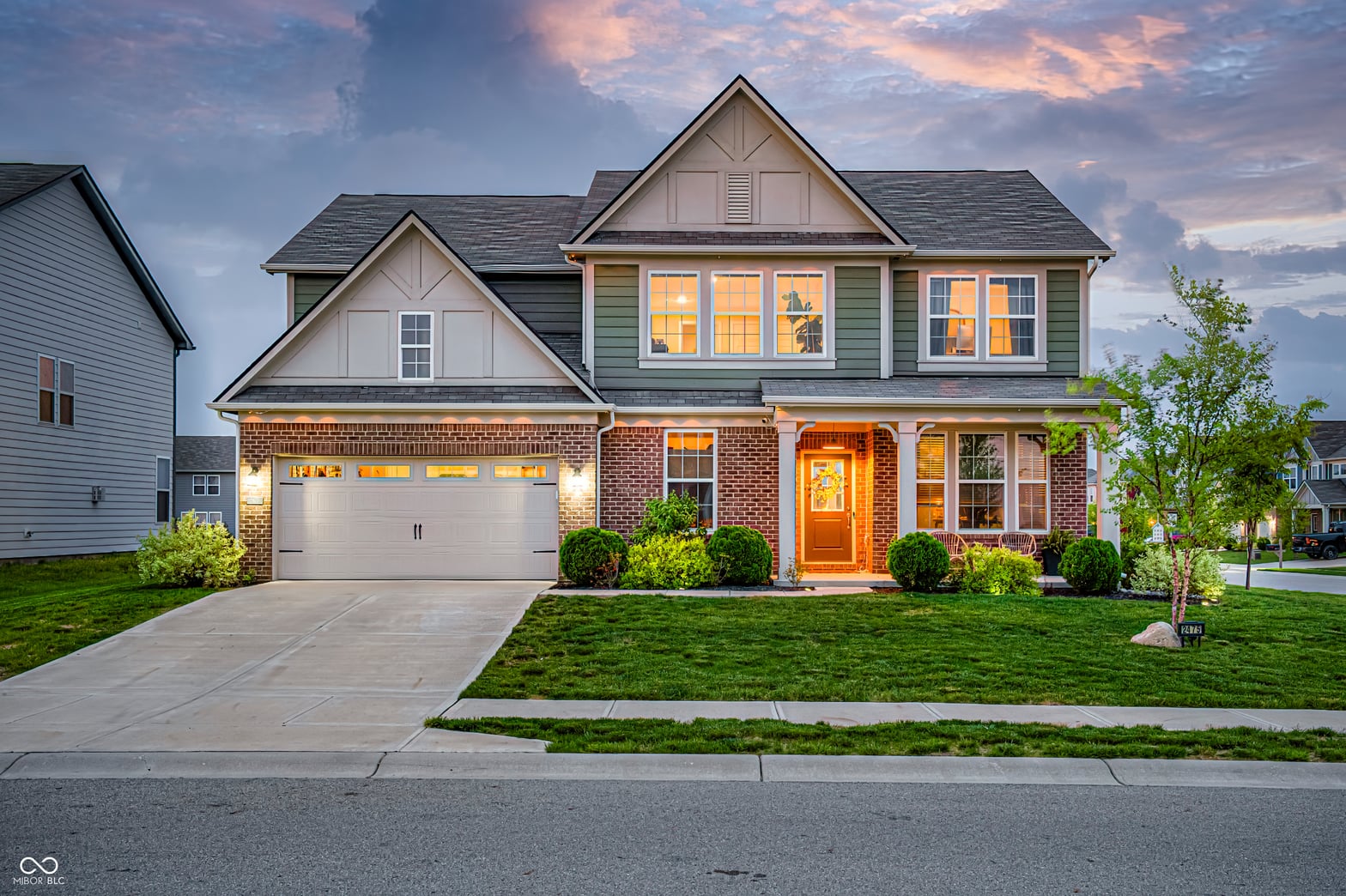 Front exterior at 2475 S Copperstone Drive, New Palestine, IN