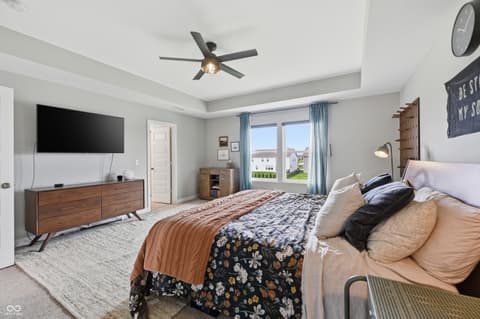 Primary bedroom at 2475 S Copperstone Drive, New Palestine, IN