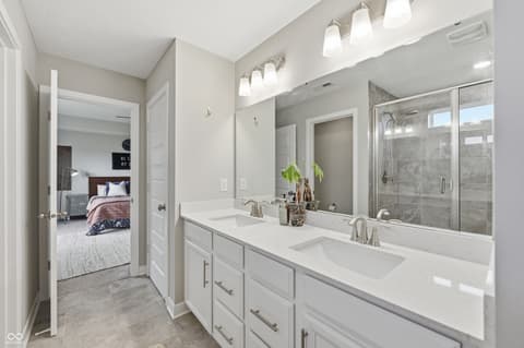 Primary bathroom at 2475 S Copperstone Drive, New Palestine, IN