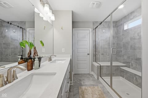 Primary bathroom at 2475 S Copperstone Drive, New Palestine, IN
