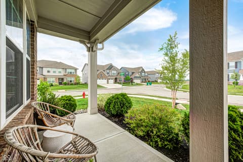 Outdoor living area at 2475 S Copperstone Drive, New Palestine, IN