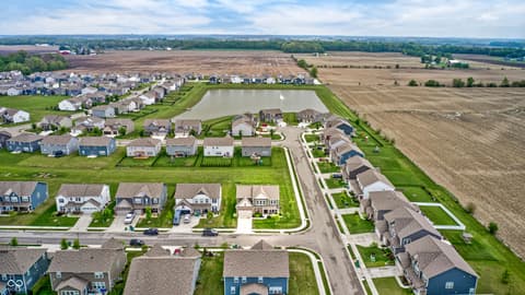 Aerial view at 2475 S Copperstone Drive, New Palestine, IN