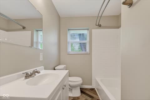 Primary bathroom at 11204 E Michigan Street, Indianapolis, IN