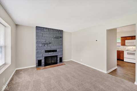 Living room at 11204 E Michigan Street, Indianapolis, IN
