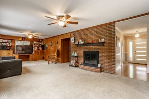 Living room at 717 E 70th Place, Indianapolis, IN
