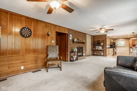 Living room at 717 E 70th Place, Indianapolis, IN