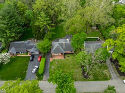 Aerial view at 717 E 70th Place, Indianapolis, IN
