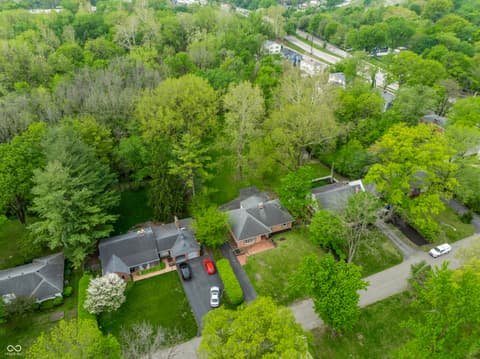 Aerial view at 717 E 70th Place, Indianapolis, IN