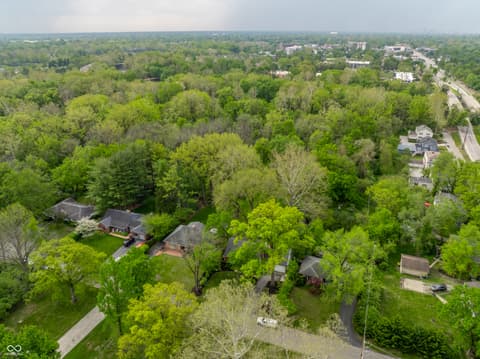 Aerial view at 717 E 70th Place, Indianapolis, IN