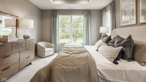 Primary bedroom at 4702 Black Willow Way, New Palestine, IN