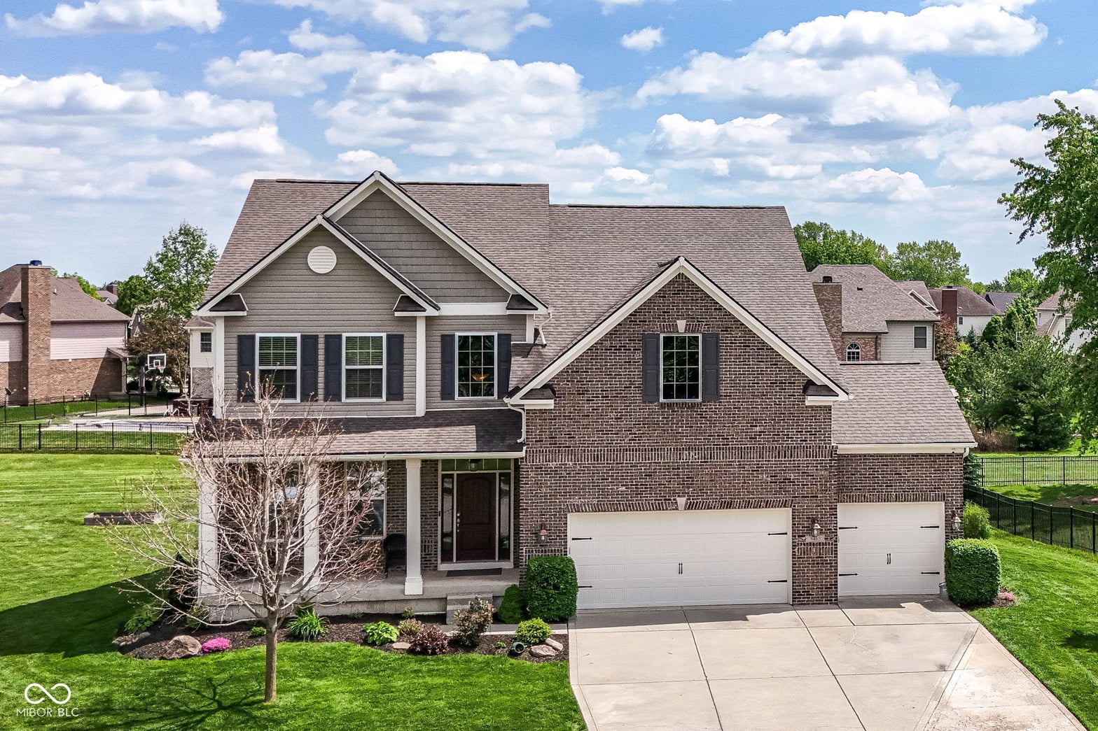 Front exterior at 8465 Abernethy Lane, Brownsburg, IN