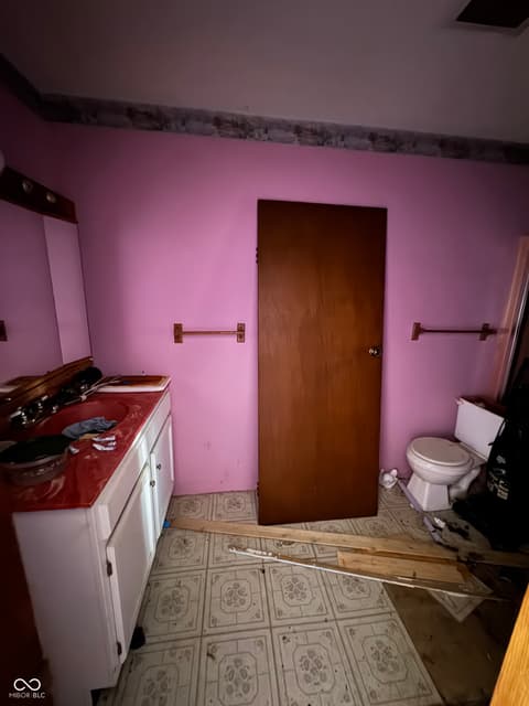Bathroom at 9070 N Prairie Road, Springport, IN