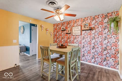 Dining room at 9967 N County Road 800 W, Daleville, IN