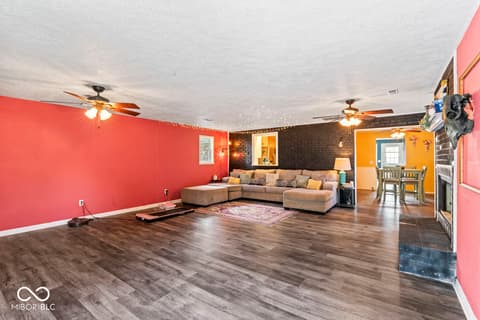 Family room at 9967 N County Road 800 W, Daleville, IN