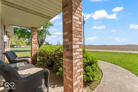 Outdoor living area at 9967 N County Road 800 W, Daleville, IN
