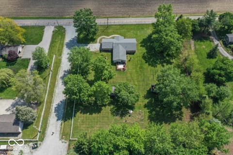 Aerial view at 9967 N County Road 800 W, Daleville, IN